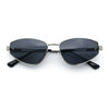 Womens Y2K Styling Metal Rim Cat Eye Retro Sunglasses