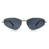Womens Y2K Styling Metal Rim Cat Eye Retro Sunglasses