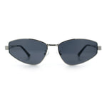Womens Y2K Styling Metal Rim Cat Eye Retro Sunglasses