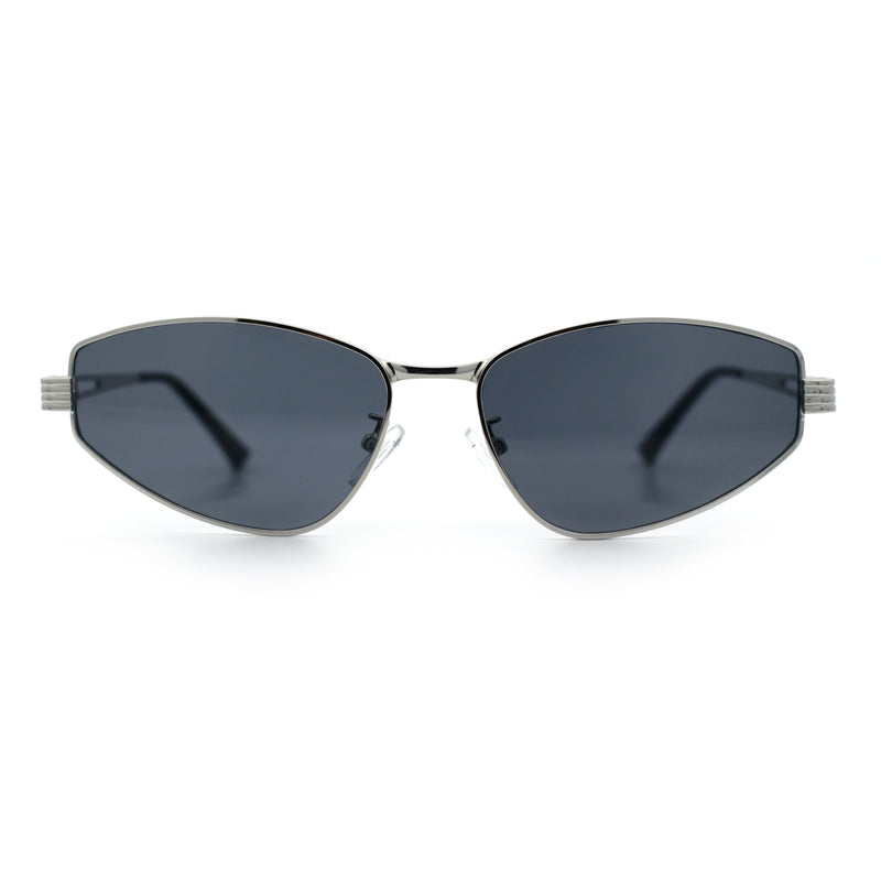 Womens Y2K Styling Metal Rim Cat Eye Retro Sunglasses