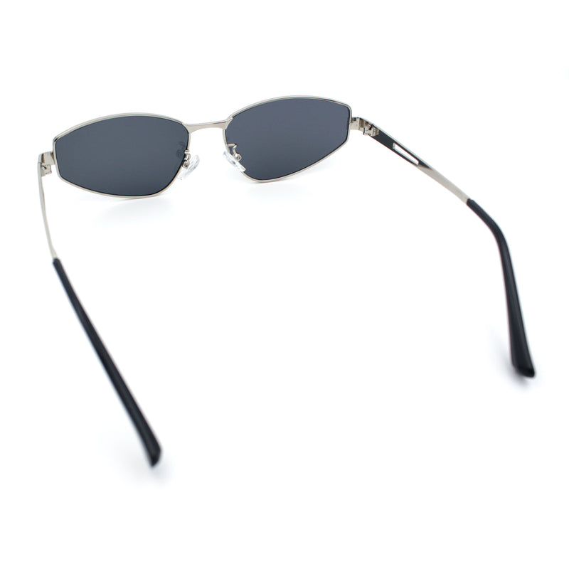 Womens Y2K Styling Metal Rim Cat Eye Retro Sunglasses