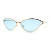 Womens Metal Rim Cat Eye Breezy Casual Fashion Sunglasses