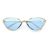 Womens Metal Rim Cat Eye Breezy Casual Fashion Sunglasses