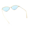 Womens Metal Rim Cat Eye Breezy Casual Fashion Sunglasses