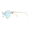 Womens Metal Rim Cat Eye Breezy Casual Fashion Sunglasses