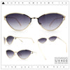 Womens Metal Rim Cat Eye Breezy Casual Fashion Sunglasses