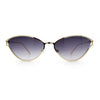 Womens Metal Rim Cat Eye Breezy Casual Fashion Sunglasses