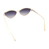 Womens Metal Rim Cat Eye Breezy Casual Fashion Sunglasses