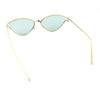 Womens Metal Rim Cat Eye Breezy Casual Fashion Sunglasses