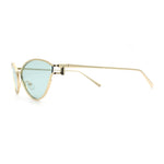 Womens Metal Rim Cat Eye Breezy Casual Fashion Sunglasses
