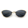Womens Metal Rim Cat Eye Breezy Casual Fashion Sunglasses