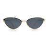 Womens Metal Rim Cat Eye Breezy Casual Fashion Sunglasses