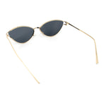 Womens Metal Rim Cat Eye Breezy Casual Fashion Sunglasses