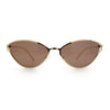 Womens Metal Rim Cat Eye Breezy Casual Fashion Sunglasses