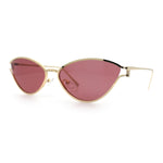 Womens Metal Rim Cat Eye Breezy Casual Fashion Sunglasses