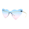 Womens Oversized Shield Cat Eye Heart Shape Flirty Sunglasses
