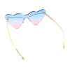 Womens Oversized Shield Cat Eye Heart Shape Flirty Sunglasses