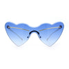 Womens Oversized Shield Cat Eye Heart Shape Flirty Sunglasses