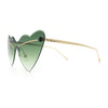 Womens Oversized Shield Cat Eye Heart Shape Flirty Sunglasses