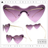 Womens Oversized Shield Cat Eye Heart Shape Flirty Sunglasses