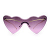 Womens Oversized Shield Cat Eye Heart Shape Flirty Sunglasses