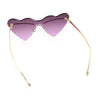 Womens Oversized Shield Cat Eye Heart Shape Flirty Sunglasses