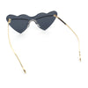 Womens Oversized Shield Cat Eye Heart Shape Flirty Sunglasses