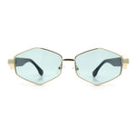 Womens Hipster Diamond Shape Luxury Fashion Metal Rim Sunglasses