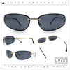 Rimless Narrow Rectangle Wrap Luxury Metal Rim Oversized Sunglasses