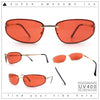 Rimless Narrow Rectangle Wrap Luxury Metal Rim Oversized Sunglasses