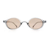 Hipster Snug Oval Round Thin Plastic Horn Rim Hustler Sunglasses