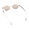 Hipster Snug Oval Round Thin Plastic Horn Rim Hustler Sunglasses