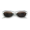 Womens Luxe Mod Fashion Oval Thick Plastic Sunglasses