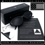 Womens Luxe Mod Fashion Oval Thick Plastic Sunglasses