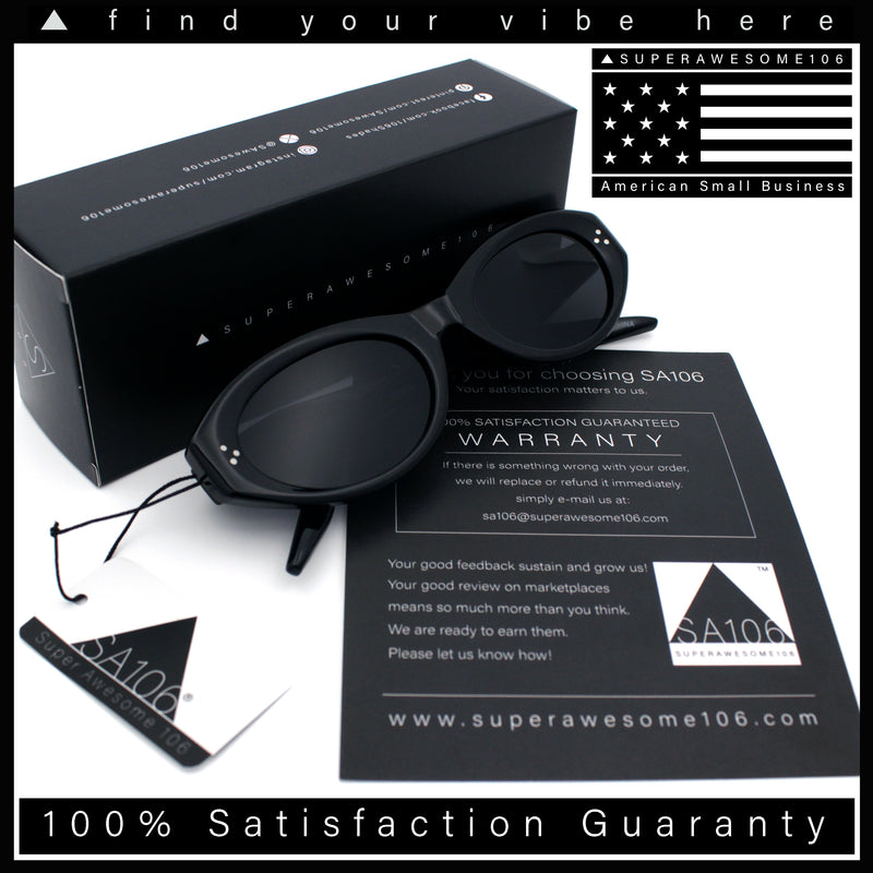Womens Luxe Mod Fashion Oval Thick Plastic Sunglasses