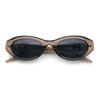 Womens Luxe Mod Fashion Oval Thick Plastic Sunglasses