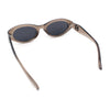 Womens Luxe Mod Fashion Oval Thick Plastic Sunglasses