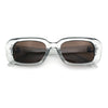 Womens Luxe Mod Fashion Rectangle Beveled Thick Plastic Sunglasses