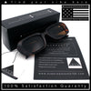 Womens Luxe Mod Fashion Rectangle Beveled Thick Plastic Sunglasses