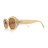 Womens Luxe Mod Fashion Octagon Beveled Thick Plastic Sunglasses
