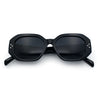 Womens Luxe Mod Fashion Octagon Beveled Thick Plastic Sunglasses
