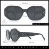 Womens Luxe Mod Fashion Octagon Beveled Thick Plastic Sunglasses