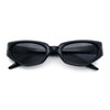 Womens Luxe Mod Fashion Cat Eye Beveled Thick Plastic Sunglasses