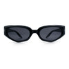 Womens Luxe Mod Fashion Cat Eye Beveled Thick Plastic Sunglasses