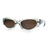 Womens Luxe Mod Fashion Cat Eye Beveled Thick Plastic Sunglasses