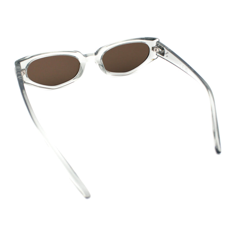 Womens Luxe Mod Fashion Cat Eye Beveled Thick Plastic Sunglasses
