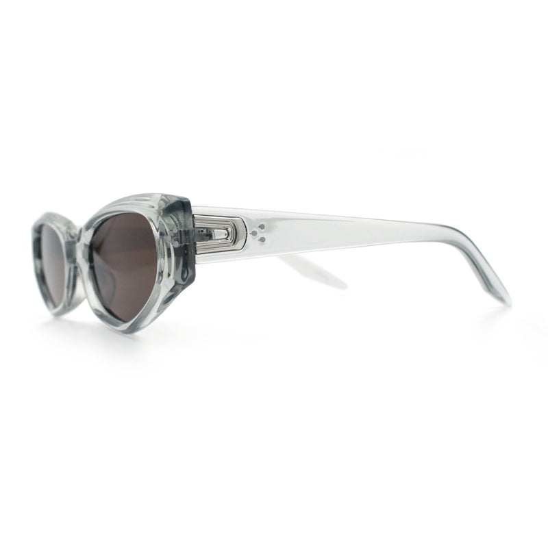 Womens Luxe Mod Fashion Cat Eye Beveled Thick Plastic Sunglasses