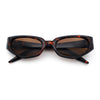 Womens Luxe Mod Fashion Cat Eye Beveled Thick Plastic Sunglasses