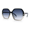 Womens Octagon Butterfly Designer Oversized Fashion Plastic Sunglasses