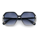 Womens Octagon Butterfly Designer Oversized Fashion Plastic Sunglasses